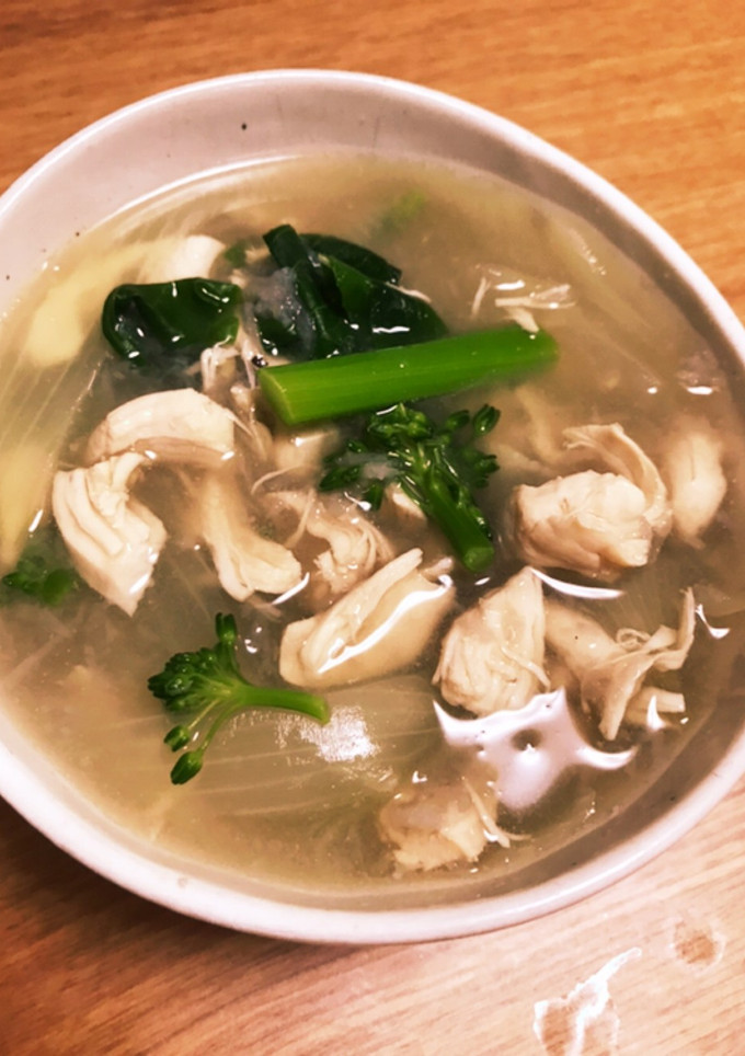 ササミと玉ねぎのすりおろし蓮根スープ-レシピのメイン写真