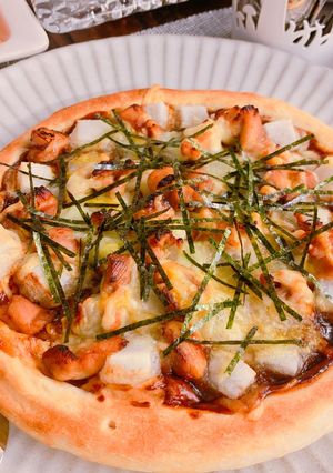 お好みソースで♪照り焼きチキンピザ◡̈⋆-レシピのメイン写真