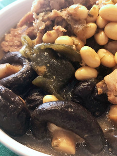 豚小間と大豆と椎茸の煮物-レシピのメイン写真