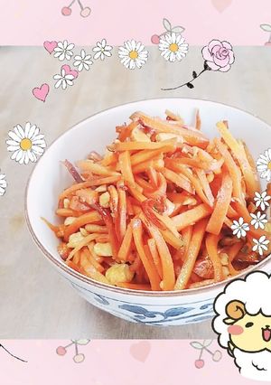 マクロビ☆人参のナッツきんぴら-レシピのメイン写真