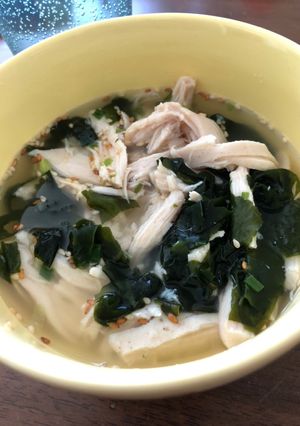 【糖質制限】サラダチキンわかめスープ-レシピのメイン写真