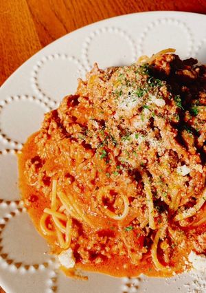 【簡単】自家製ミートソースのパスタ-レシピのメイン写真