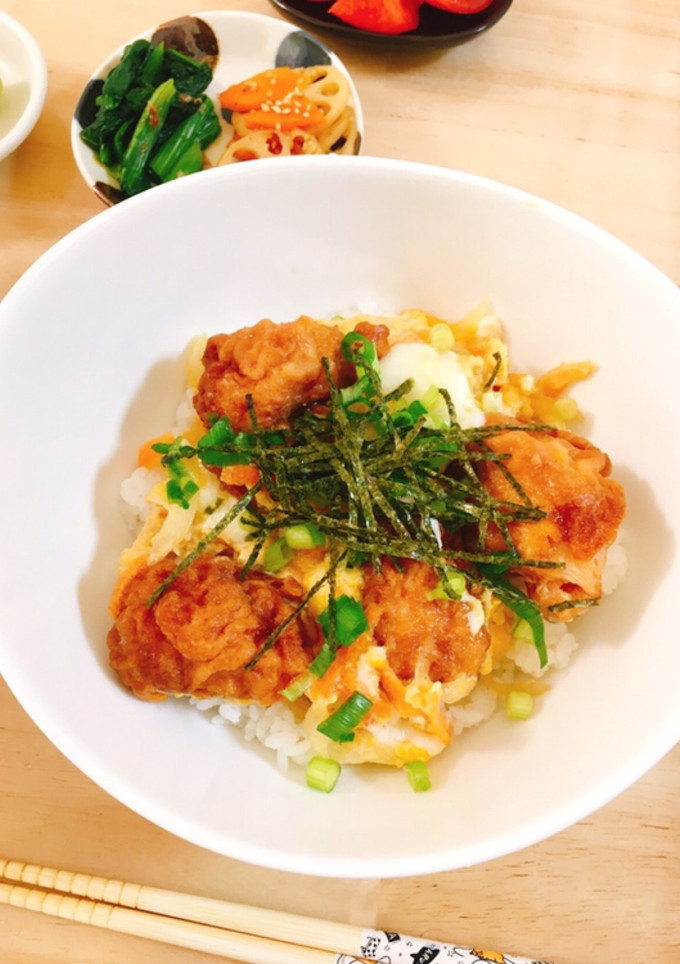 簡単★唐揚げ丼★卵とじ-レシピのメイン写真