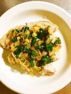 鶏むね肉のねぎソースdeおつまみ-レシピのメイン写真
