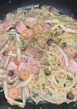 エビときのこのバーニャカウダパスタ-レシピのメイン写真