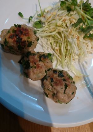 豚ニラ餃子ハンバーグ 糖質制限ダイエット-レシピのメイン写真