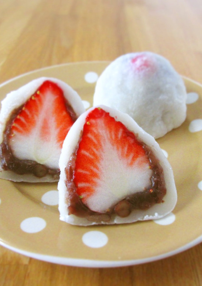 白玉粉で＊もっちりいちご大福-レシピのメイン写真