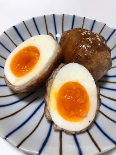 しゃぶしゃぶ用豚肉で簡単!肉巻き卵!-レシピのメイン写真