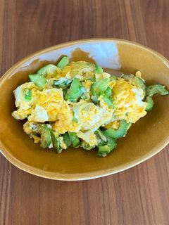 摘果メロンとたまごの炒め物-レシピのメイン写真
