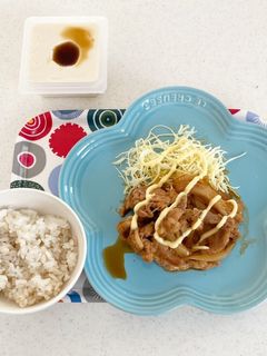 豚こまと玉ねぎの甘辛生姜焼き。-レシピのメイン写真