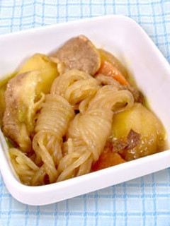 ☆小結こんにゃくのカレー肉じゃが☆-レシピのメイン写真