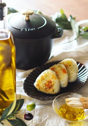 大葉としらすとチーズの焼きおにぎり-レシピのメイン写真