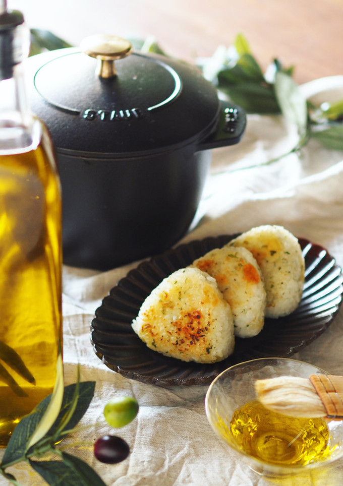 大葉としらすとチーズの焼きおにぎり-レシピのメイン写真