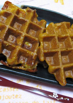 1日分の野菜&上新粉(米粉)deワッフル-レシピのメイン写真