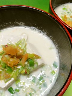 *豆乳で湯豆腐*-レシピのメイン写真