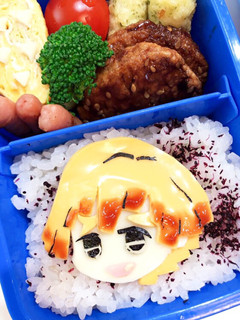 簡単キャラ弁 鬼滅の刃 善逸-レシピのメイン写真