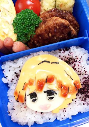 簡単キャラ弁　鬼滅の刃　善逸-レシピのメイン写真