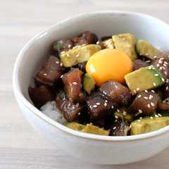 รูปของ 超簡単♡まぐろアボカド丼