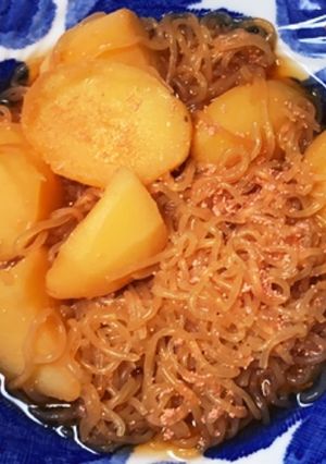 じゃがいも白滝のたらこ煮-レシピのメイン写真