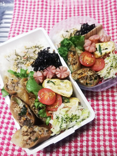 パパ弁当&ママ弁当♡春巻き3/31-レシピのメイン写真