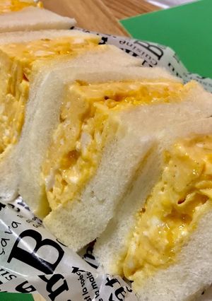 爽やかカルピス入り厚焼き卵ふわふわサンド-レシピのメイン写真