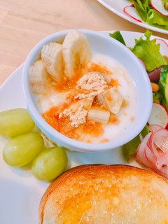 朝食★はちみつきな粉★バナナヨーグルト-レシピのメイン写真