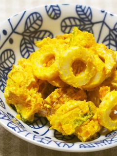 南瓜とちくわのカレーマヨ和え♪-レシピのメイン写真