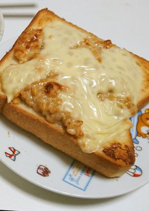 ★ひきわり納豆マヨチーズトースト　-レシピのメイン写真
