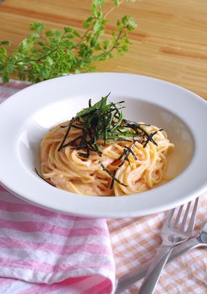 明太クリームパスタ-レシピのメイン写真