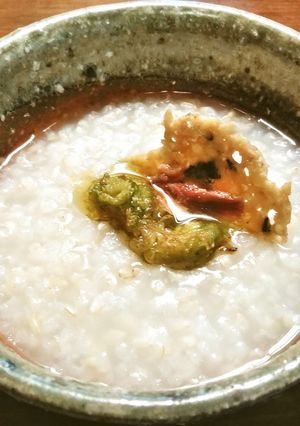発芽玄米粥 蕗の薹オイル シャトルシェフ-レシピのメイン写真