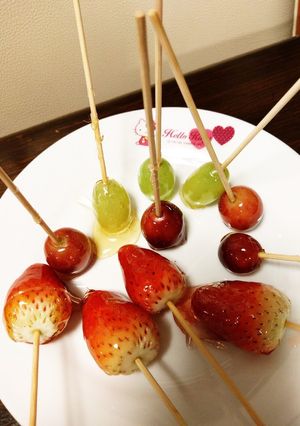 超簡単！水と砂糖でできるぶどう飴-レシピのメイン写真