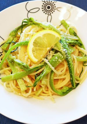 プンタレッラとレモンのパスタ-レシピのメイン写真