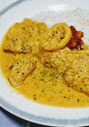 幸福の黄色いレモンクリームチキンカレー-レシピのメイン写真
