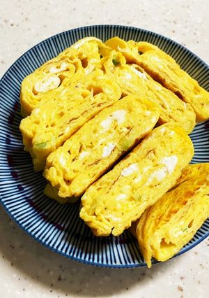ネギ入り優しい味の卵焼き-レシピのメイン写真