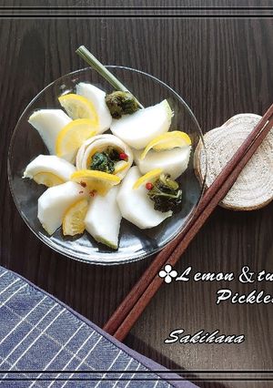 ⁂かぶと檸檬の簡単漬物＊箸休めにも⁂-レシピのメイン写真