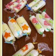 รูปของ キャラ弁♪動物 de ロールサンド♪