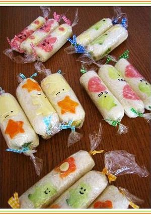 キャラ弁♪動物 de ロールサンド♪-レシピのメイン写真