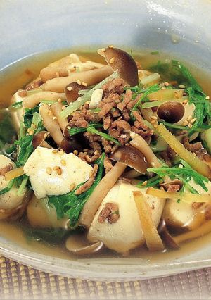豆腐ときのこの簡単煮込み-レシピのメイン写真