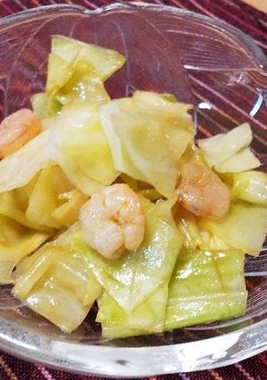 キャベツとむきエビのナムル-レシピのメイン写真