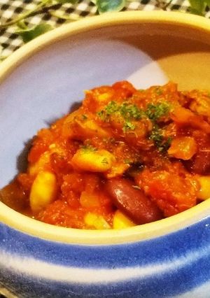 サバ缶でチリビーンズ♪-レシピのメイン写真