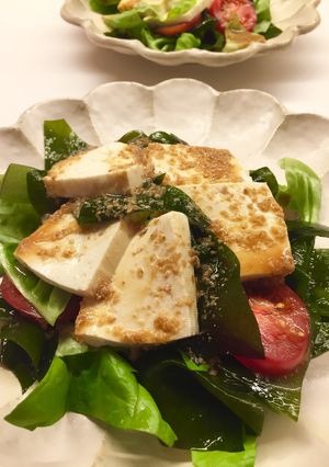 胡麻ドレッシング ワカメと豆腐のサラダ-レシピのメイン写真