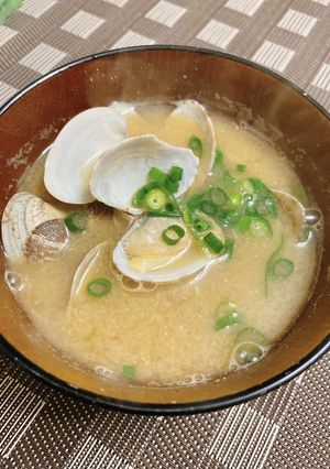 ⭐️⭐️お店以上の美味しいあさりの味噌汁-レシピのメイン写真