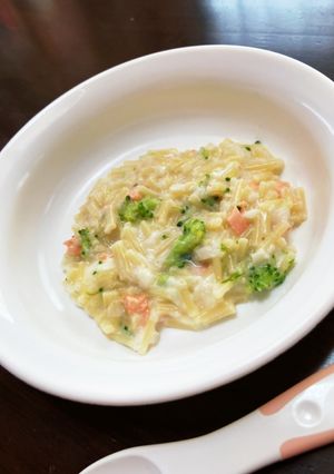【離乳食中期〜】鮭のクリームパスタ-レシピのメイン写真