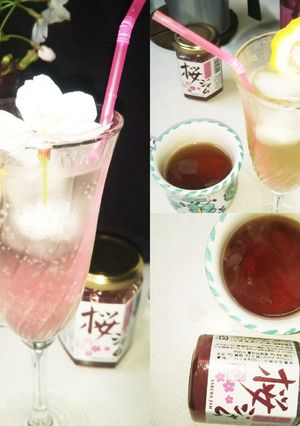 桜ジャム飲み物（血管ダイエット1509）-レシピのメイン写真
