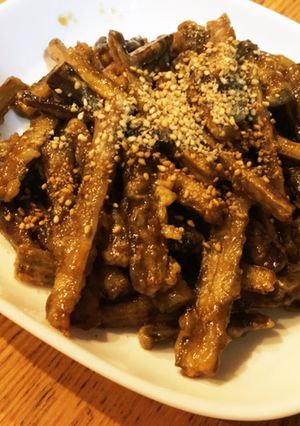 おつまみにもなる副菜　甘辛揚げごぼう-レシピのメイン写真