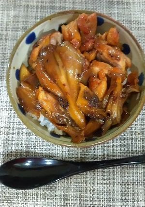 鶏ステーキ丼　舞茸添え-レシピのメイン写真