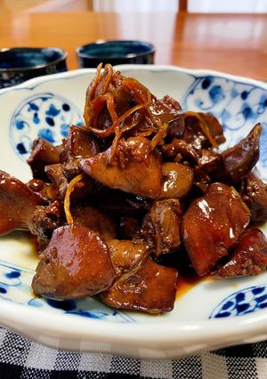 鷄レバーの甘辛煮-レシピのメイン写真
