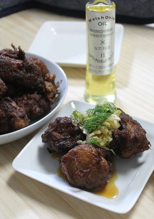 自家製にんにく醬油に漬け込んだ黒から揚げ-レシピのメイン写真