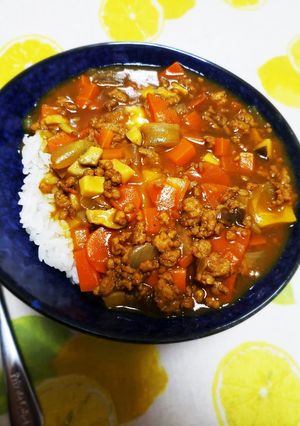 簡単リメイク☆豚ひき肉のコロコロカレー-レシピのメイン写真