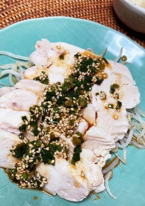 ジップロックで簡単！しっとりよだれ鶏♪-レシピのメイン写真